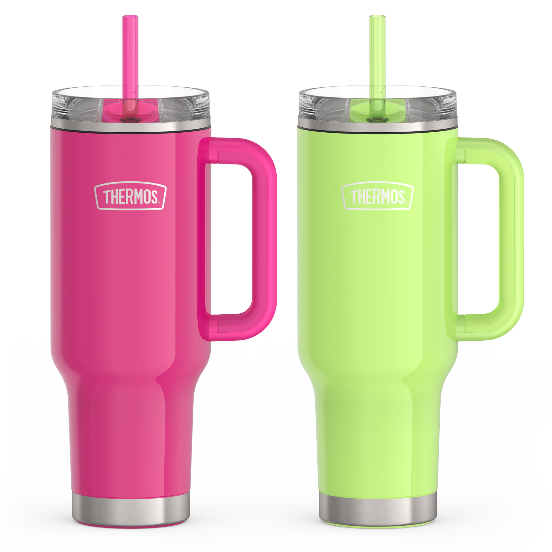 Thermos Brand 40oz Glossy Cup Holder Mug Bundle - Hot Pink & Lime - $50.00 at Thermos L.L.C.