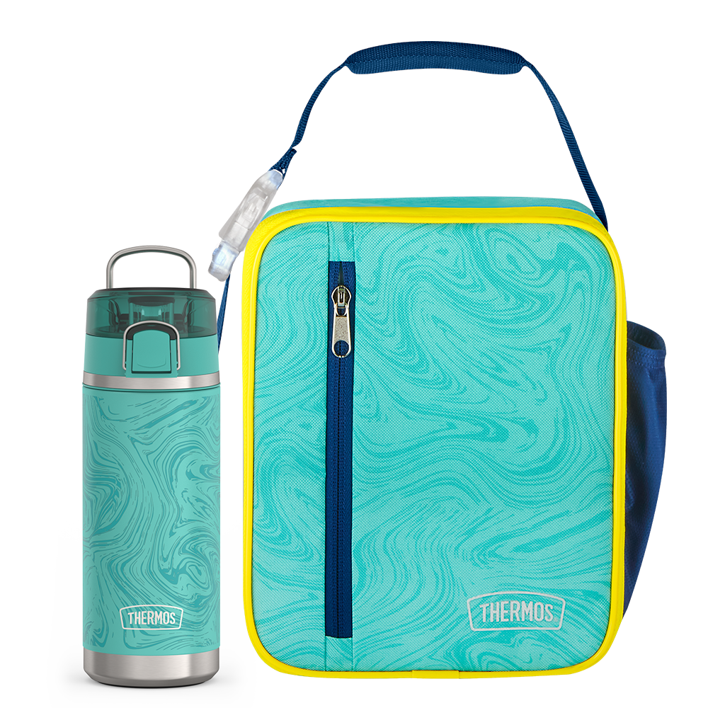 Thermos Brand Teal Marble Upright & 18oz Icon™ Kids Water Bottle Bundle - $29.99 at Thermos L.L.C.