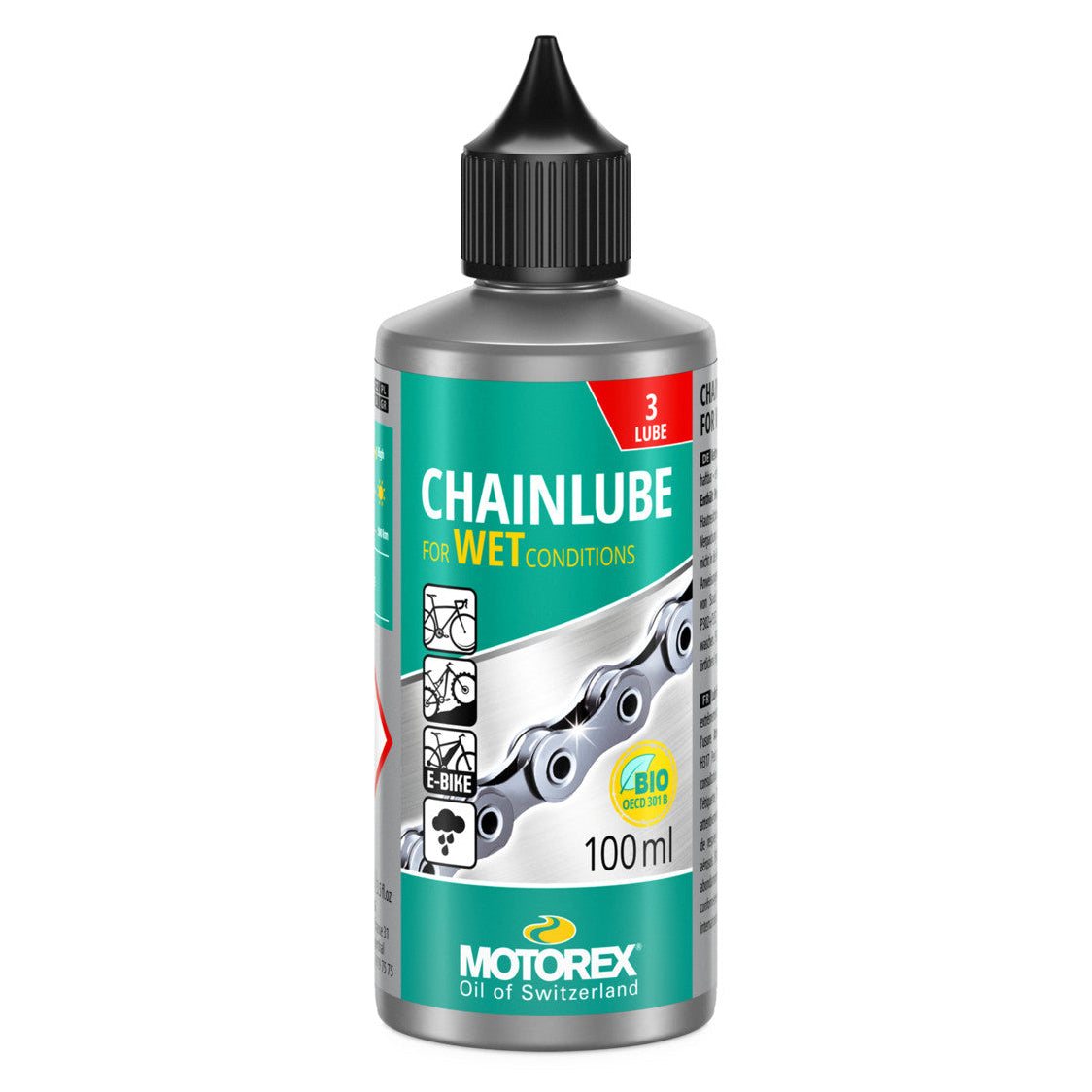 Motorex Wet Conditions Chain Lube - $11.99 at Thunder Mountain Bikes