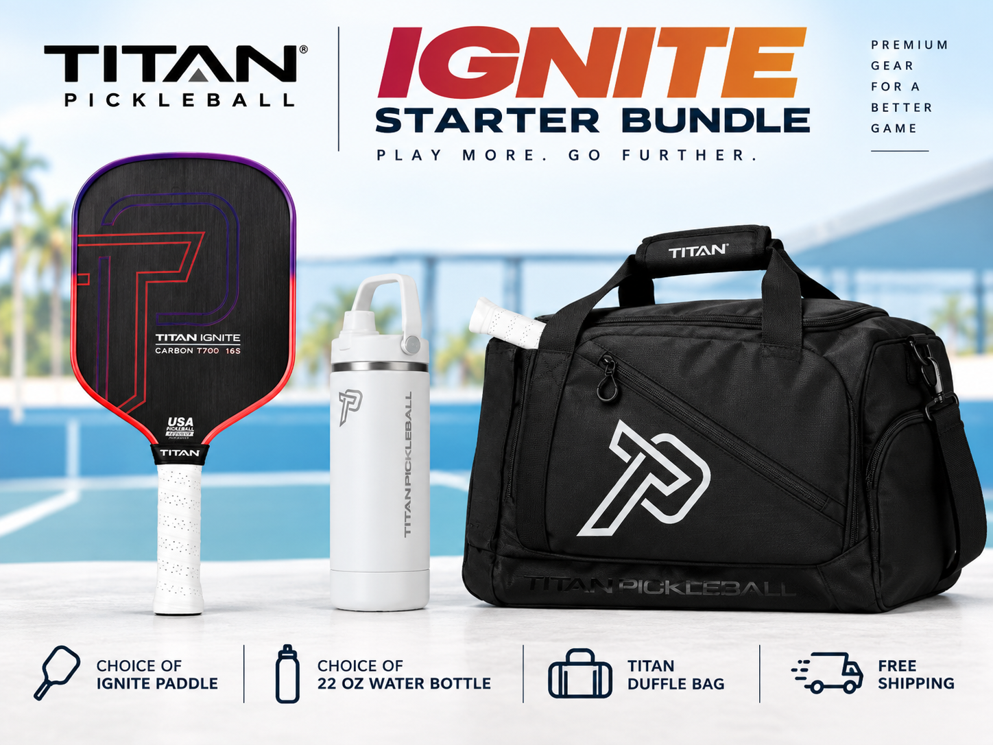 Titan Pickleball Titan Ignite Starter Bundle - $199.99 at Titan Pickleball