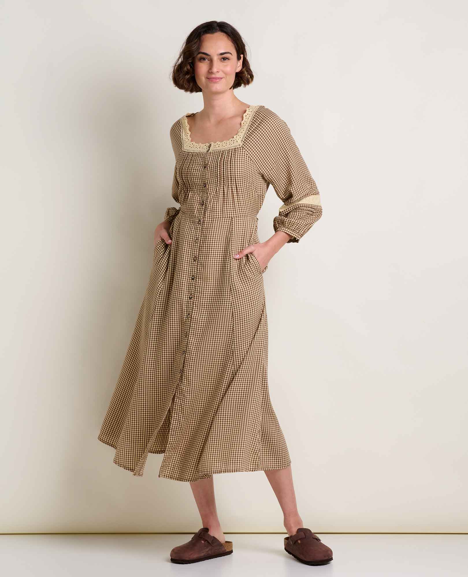 Manzana Square Neck Dress
