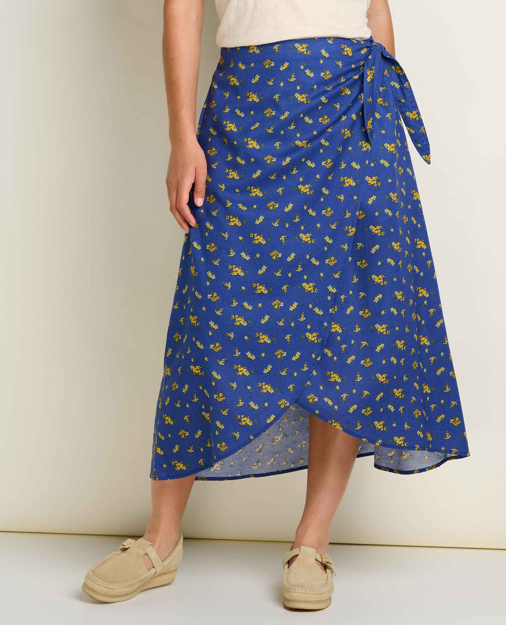 Taj Wrap Midi Skirt