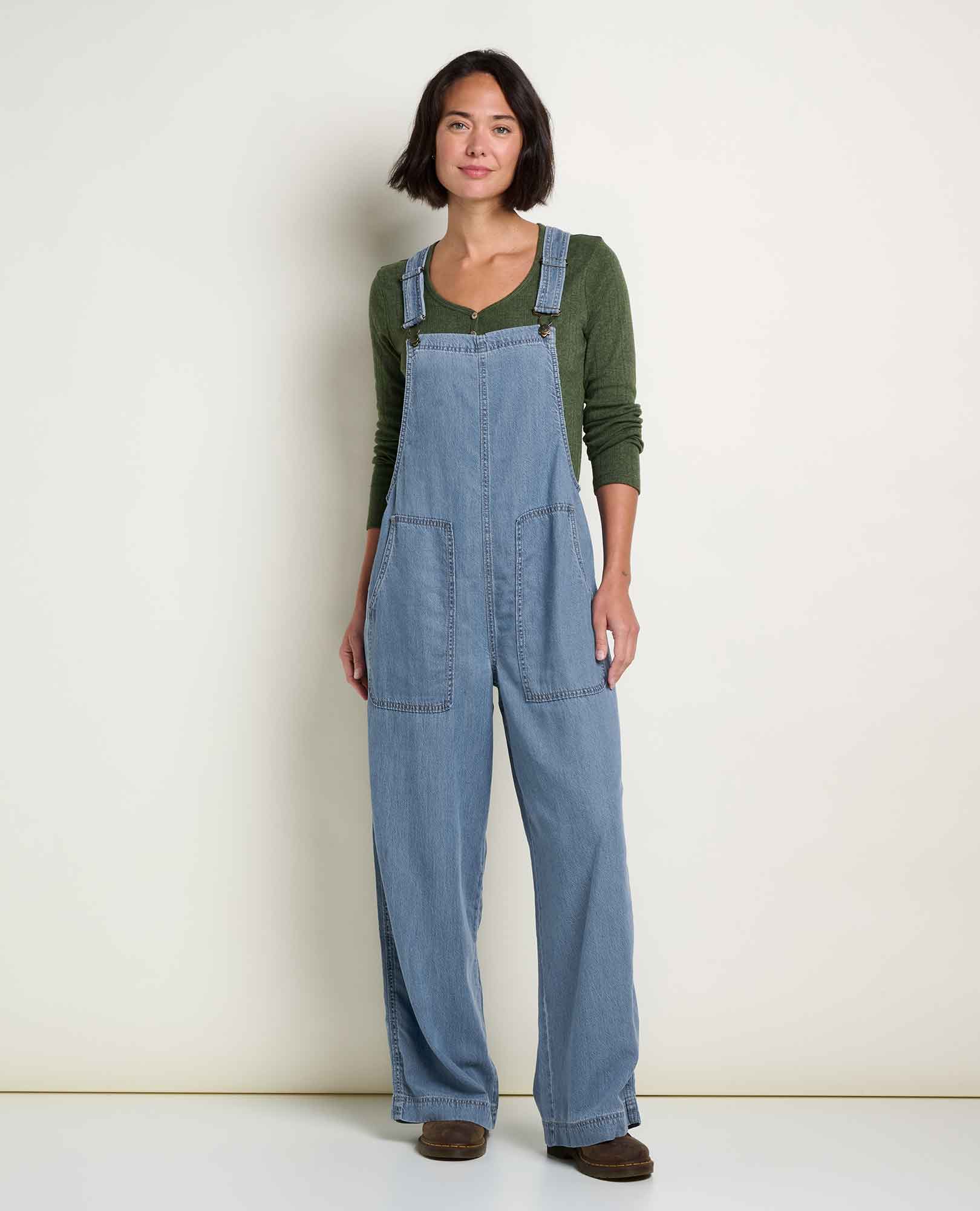 Women's Piñon Soft Denim Wide Leg Overall