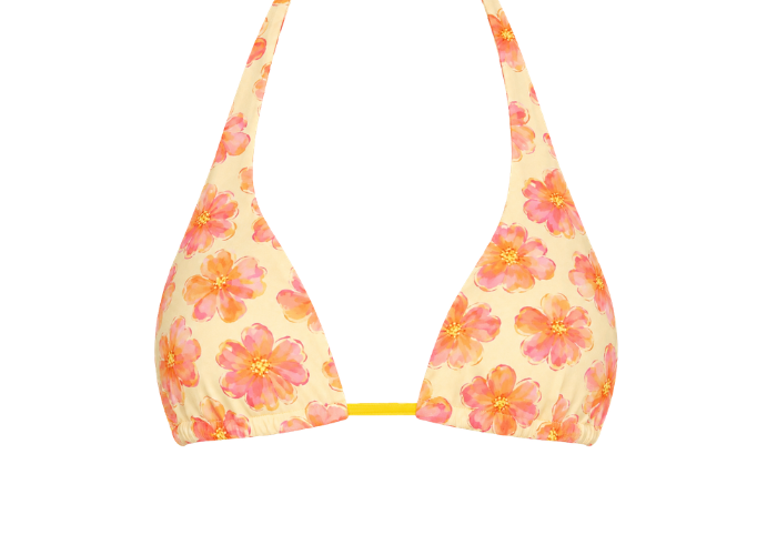 Twin Ties Apricot Bloom Halter Top - $30.00 at Twin Ties 