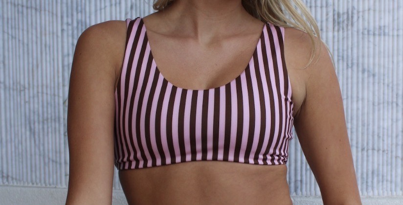 Twin Ties Pink Espresso Bra Top - $25.00 at Twin Ties 