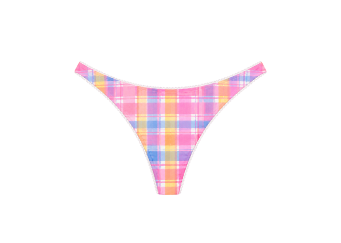 Twin Ties Poolside Plaid Signature Cheeky Bottoms - $30.00 at Twin Ties 