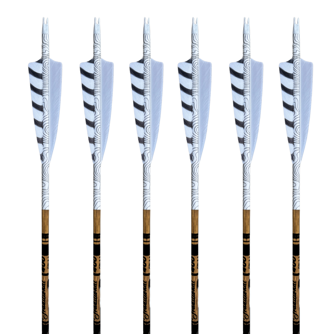Kustom King Traditional Archery Gold Tip Traditional Arrows - Topo White - $79.00 at Vantage Point Archery