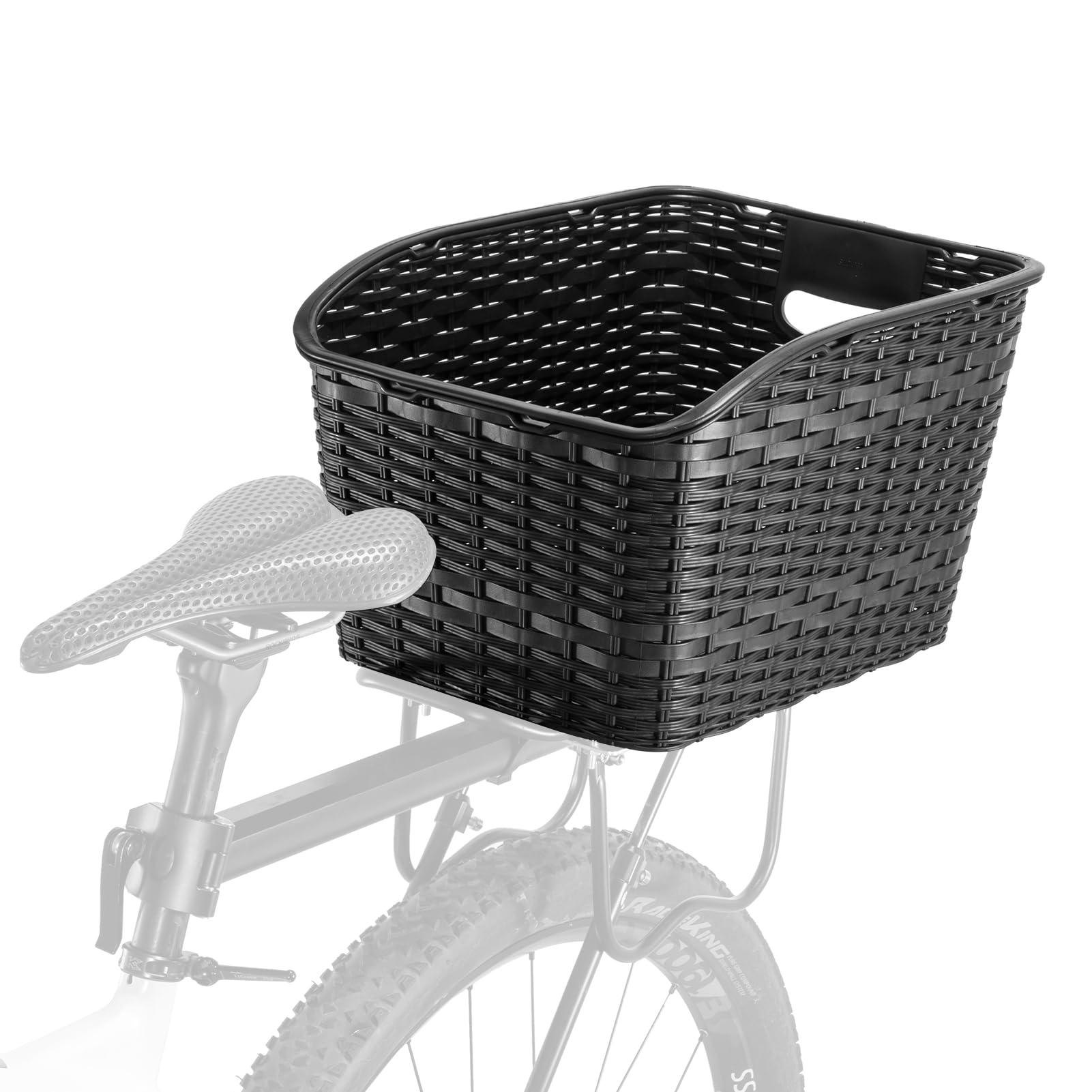 ROCKBROS-US ROCKBROS Bike Basket Rear Durable 30L Lightweight Cargo Basket Easy to Install - $36.99 at Vtuviaebike