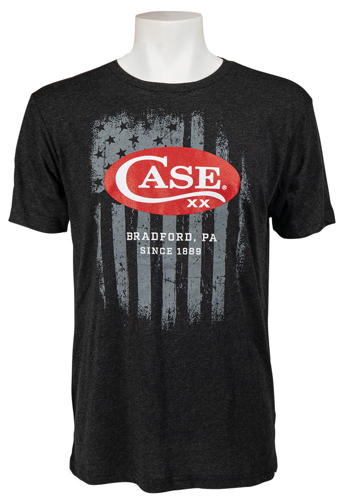 Case Black T-Shirt (Flag w /Red Case Logo) - $29.99 at WR Case and Sons Cutlery Company