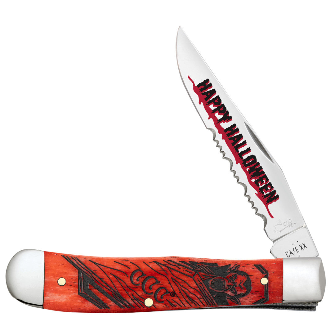 Case CCC® 2026 Halloween Dark Red Bone Trapper - $125.00 at WR Case and Sons Cutlery Company