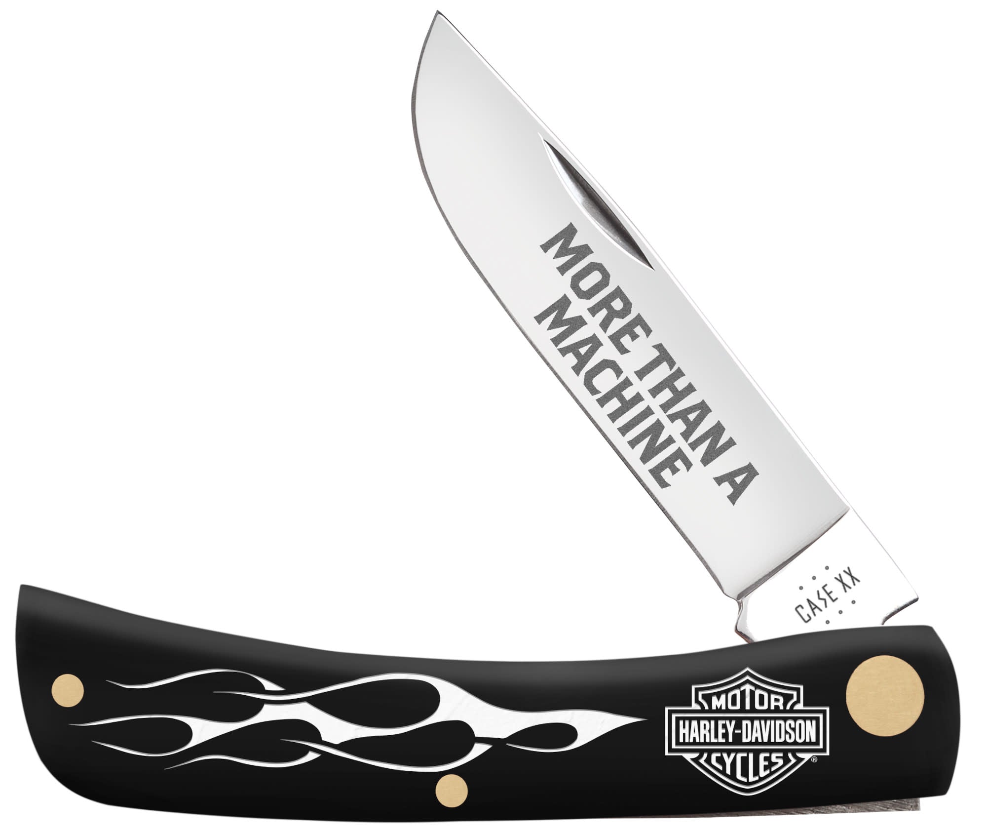 Case Harley-Davidson® Embellished Black Synthetic Sod Buster® Jr - $89.99 at WR Case and Sons Cutlery Company