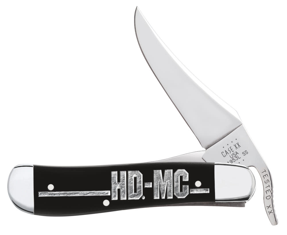 Case Harley-Davidson® Embellished Smooth Black Synthetic RussLock® - $145.99 at WR Case and Sons Cutlery Company