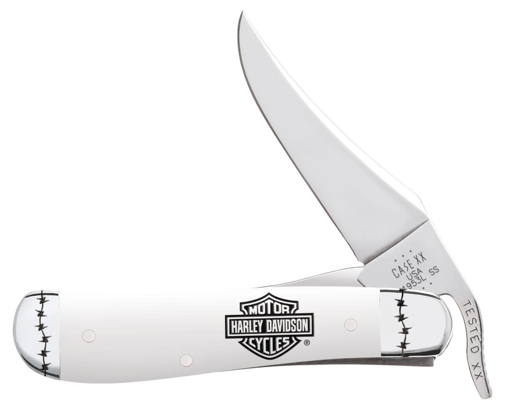 Case Harley-Davidson® Embellished White Synthetic RussLock® - $154.99 at WR Case and Sons Cutlery Company
