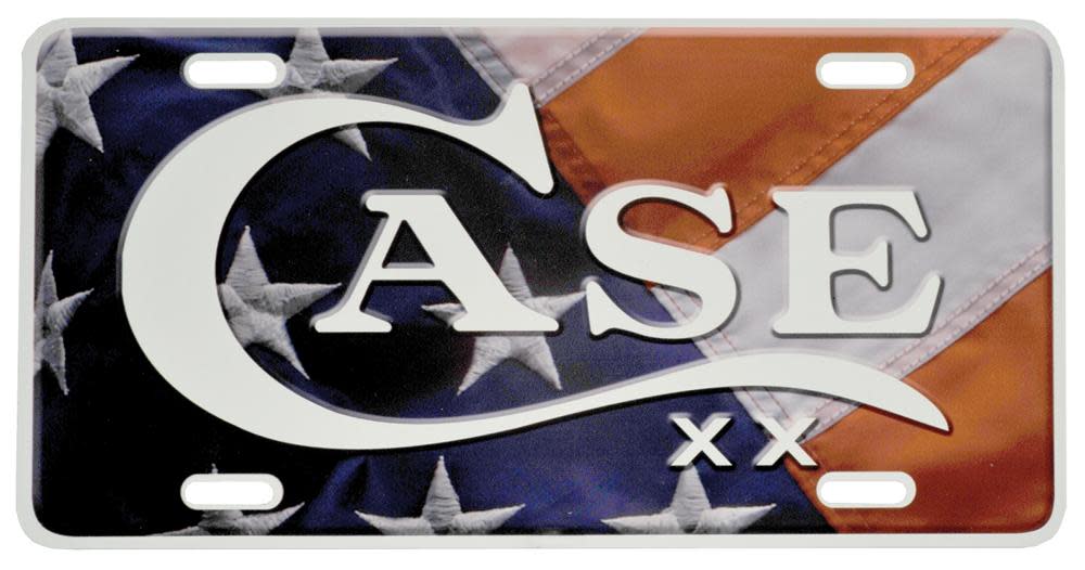Case USA Flag License Plate - $10.99 at WR Case and Sons Cutlery Company