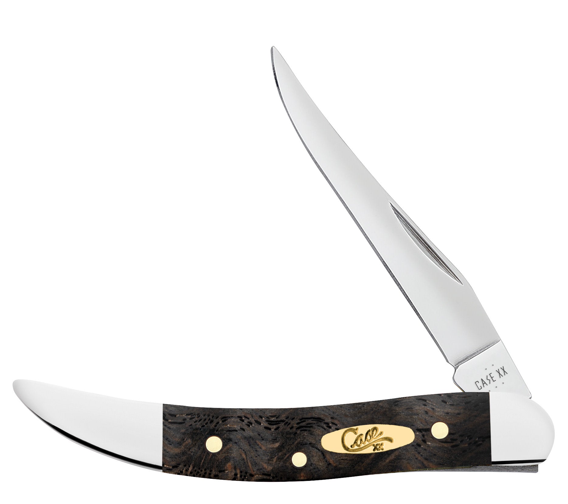 Case Smooth Black Curly Oak Wood Small Texas Toothpick - $89.99 at WR Case and Sons Cutlery Company