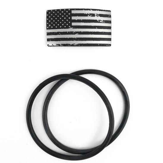 Retired Stainless US Flag Tag - $12.00 at Wazoo Gear
