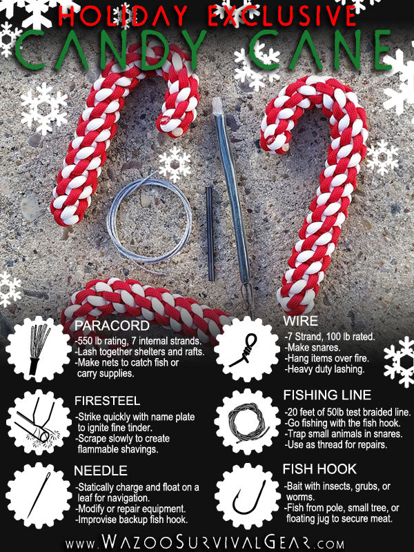 Retired Survival Candy Cane - $35.00 at Wazoo Gear