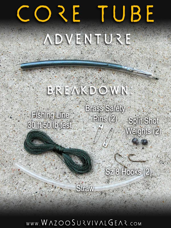Retired Survival Kit Core Tube™ - $8.00 at Wazoo Gear