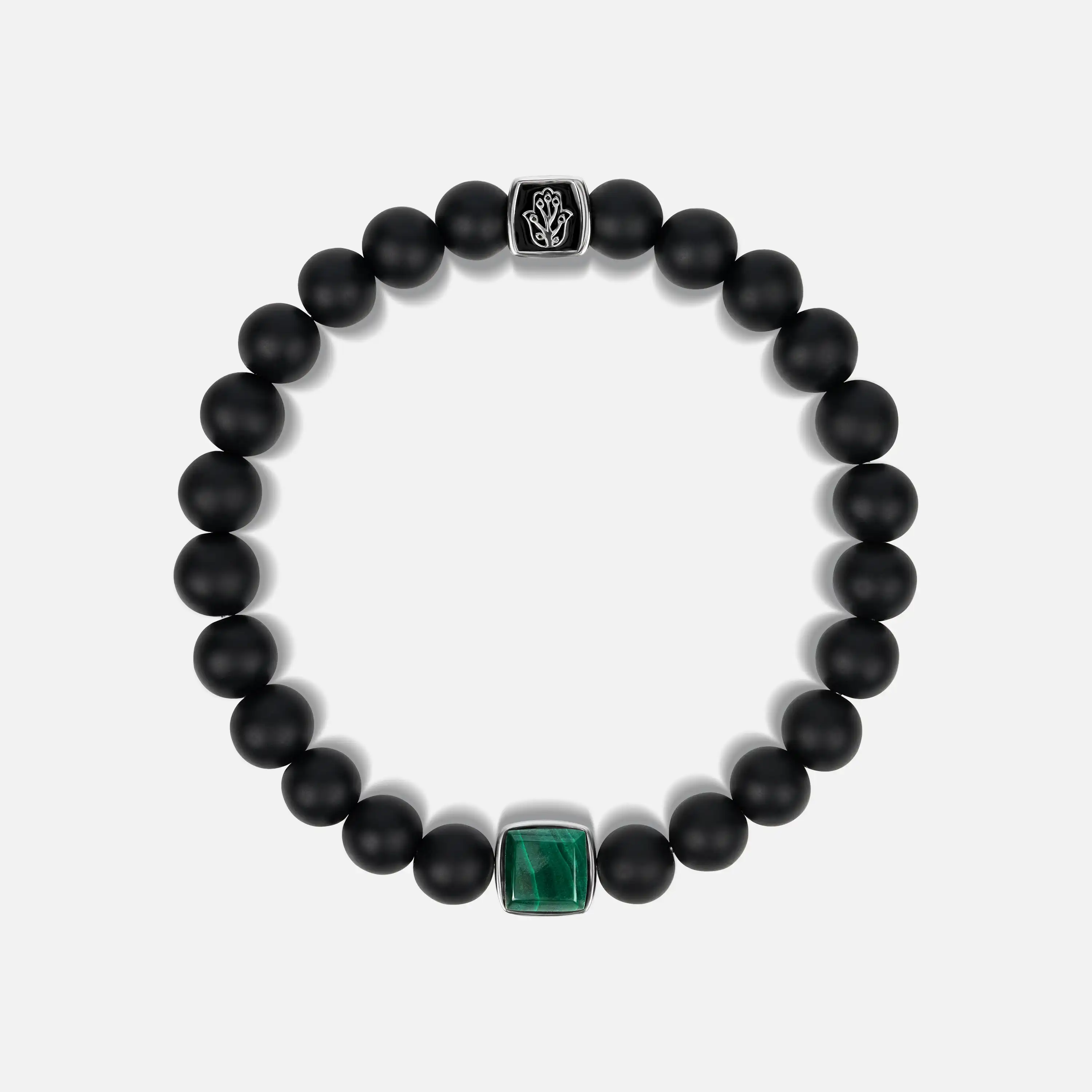 Karma and Luck Abundant Positivity Onyx Malachite Bracelet - $139.00 at West Path 