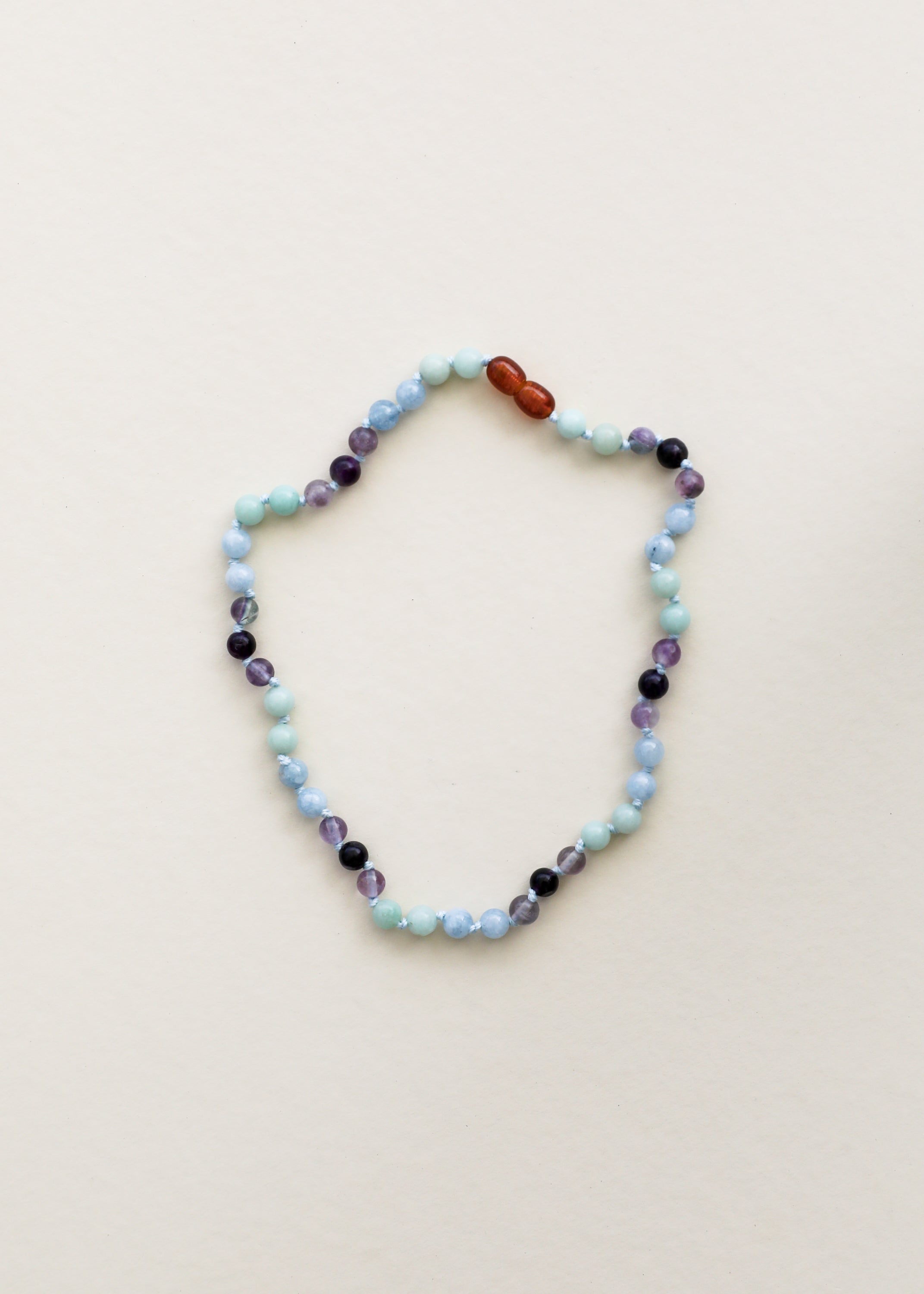 Amazonite + Amethyst + Aquamarine || Gemstone Necklace