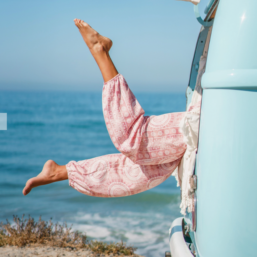 Lotus and Luna Pink Baja Harem Pants - $40.00 at West Path 