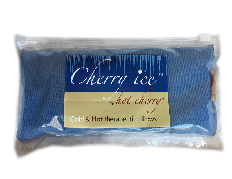 Hot Cherry Pillows Cherry Ice® Blue Denim Eye Pillow in Zip-close Freezer Bag - $24.99 at West Path 