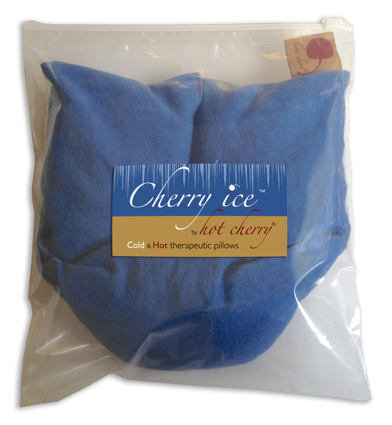 Hot Cherry Pillows Cherry Ice® Blue Denim Neck Wrap in Zip-close Freezer Bag - $41.99 at West Path 