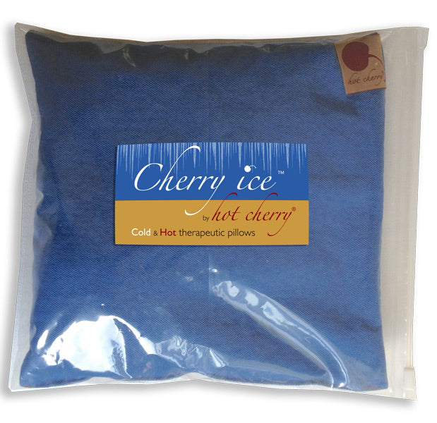 Hot Cherry Pillows Cherry Ice® Blue Denim Square in Zip-close Freezer Bag - $34.99 at West Path 