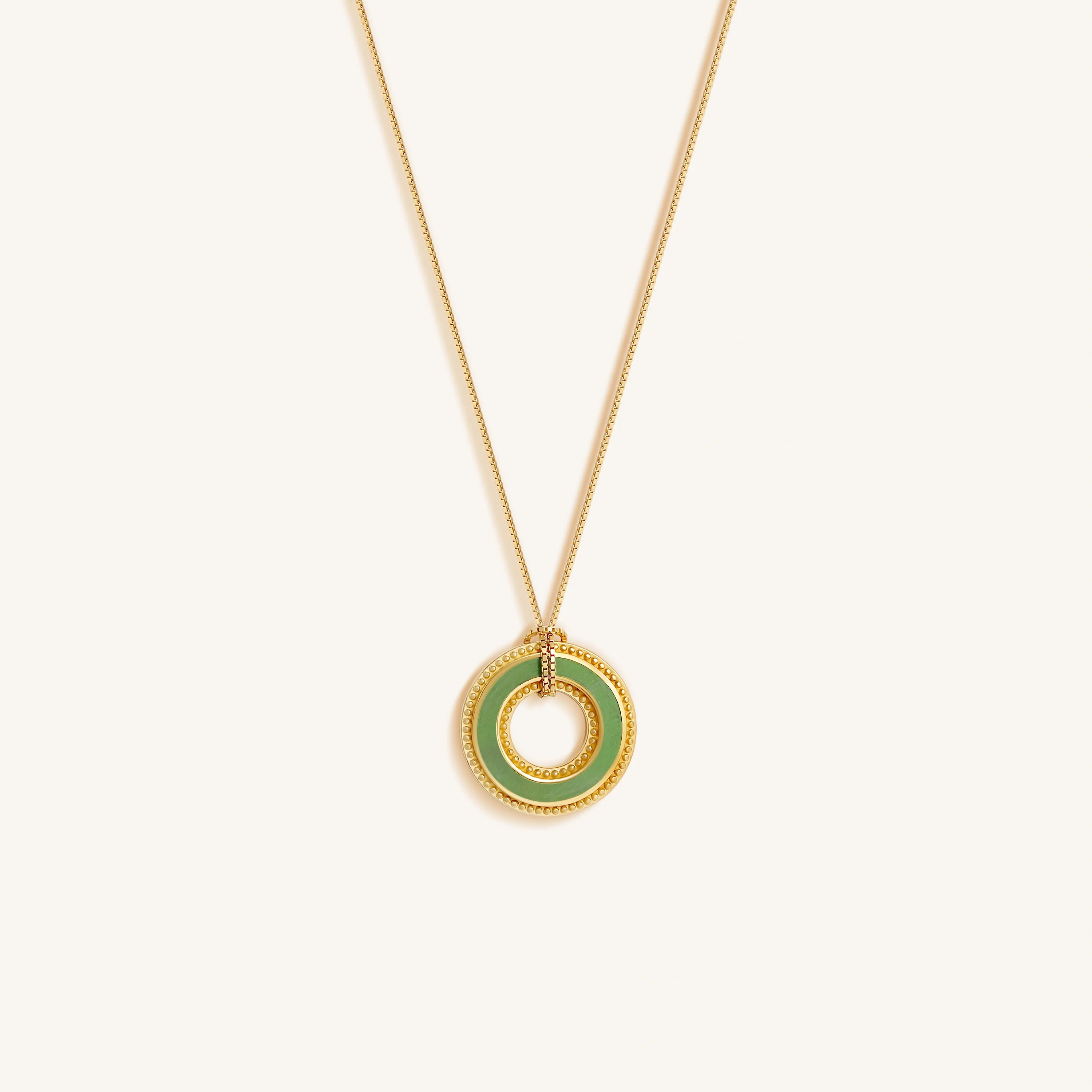 Karma and Luck Circle of Harmony Jade Karma Necklace - $179.00 at West Path 