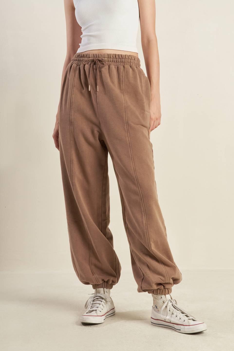 Flying Tomato DELIGHTFUL DRAPE FRENCH TERRY JOGGER PANTS - $42.00 at West Path 