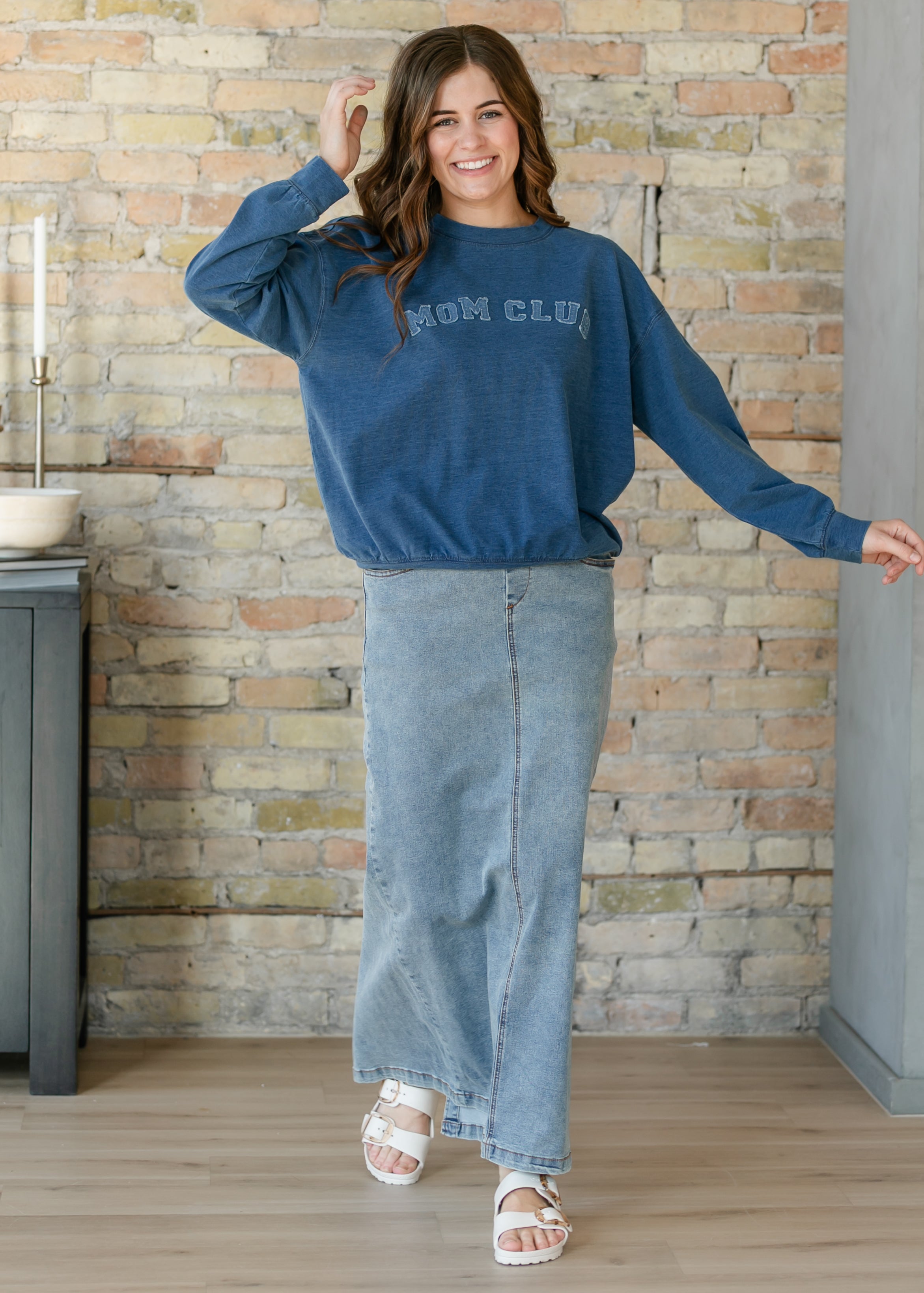Inherit Co. Donna Classic Wash Maxi Denim Skirt - $69.00 at West Path 