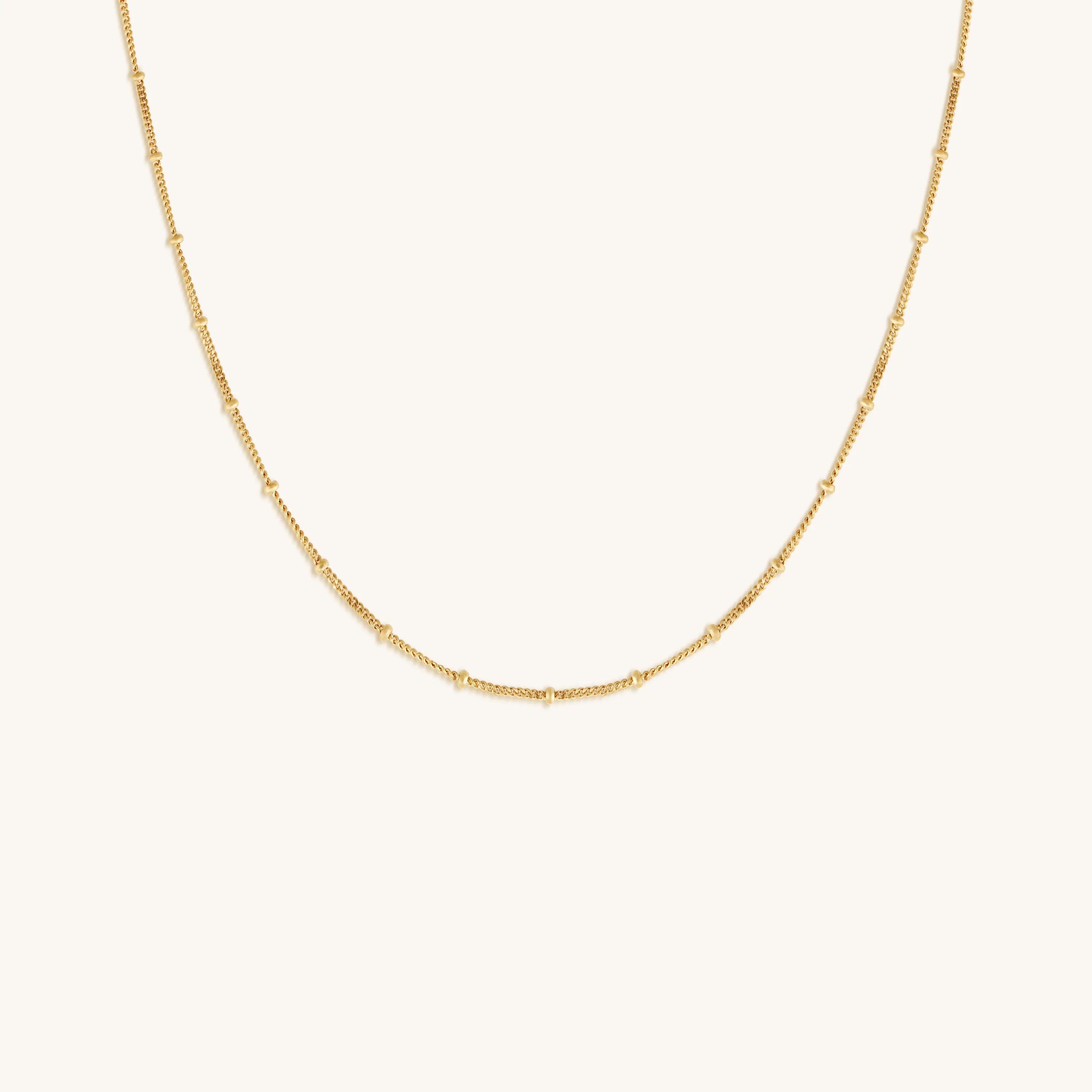 Karma and Luck Endless Link Diamond Cut Gold Necklace - $99.00 at West Path 