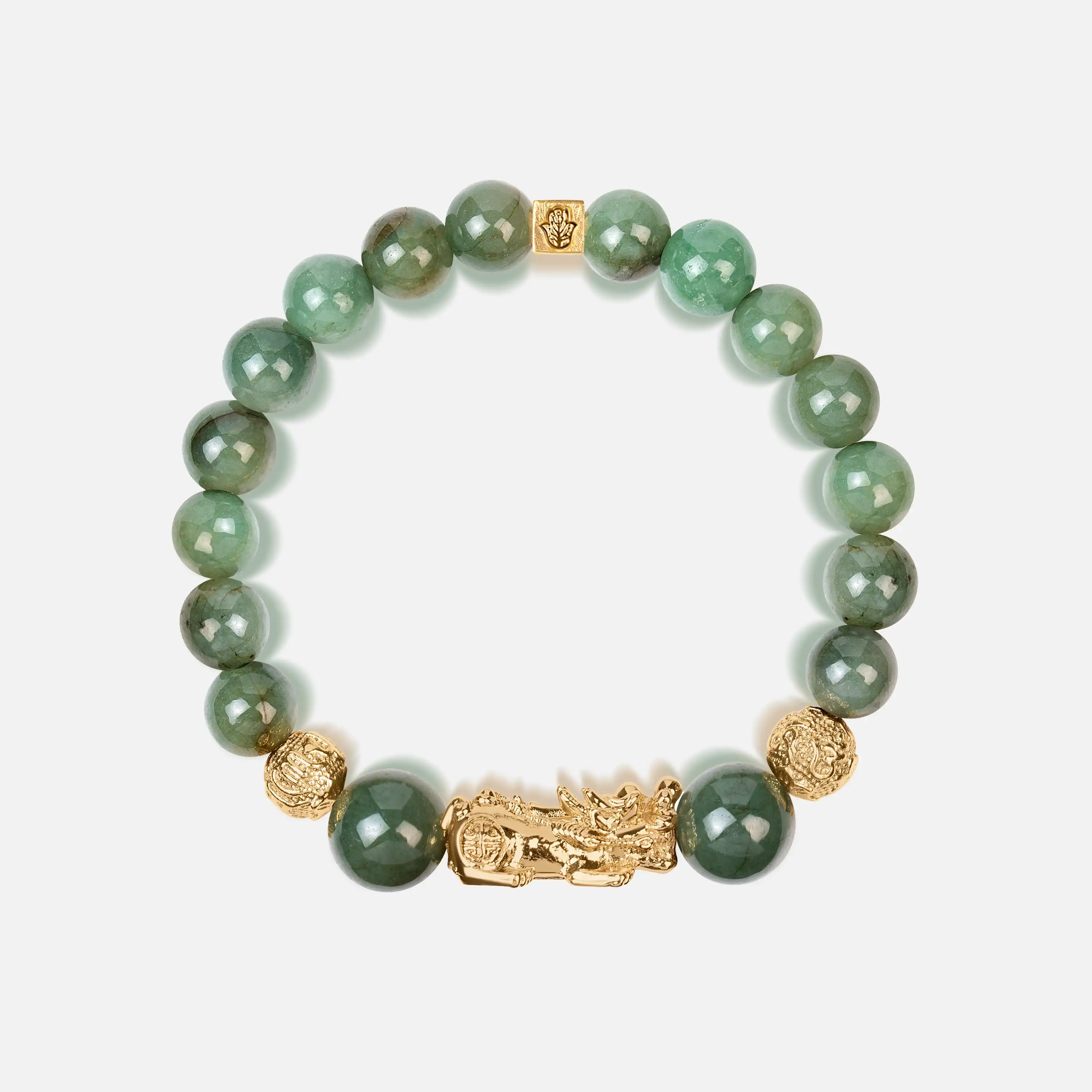 Karma and Luck Fulfillment of Potential Jade Dragon Bracelet - $159.00 at West Path 