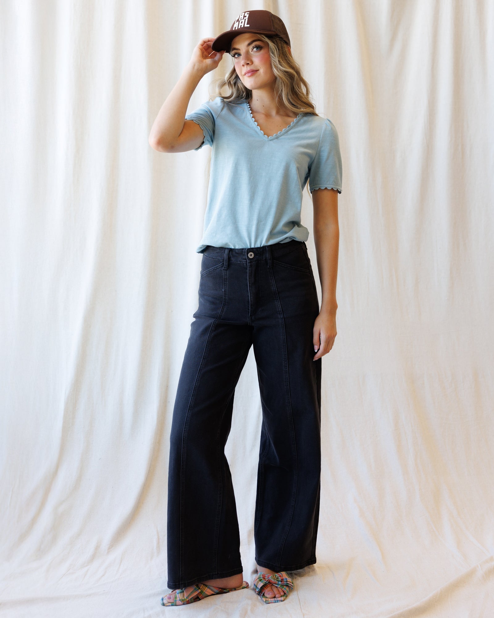 Downeast High Rise Seamed Trouser - $86.00 at West Path 