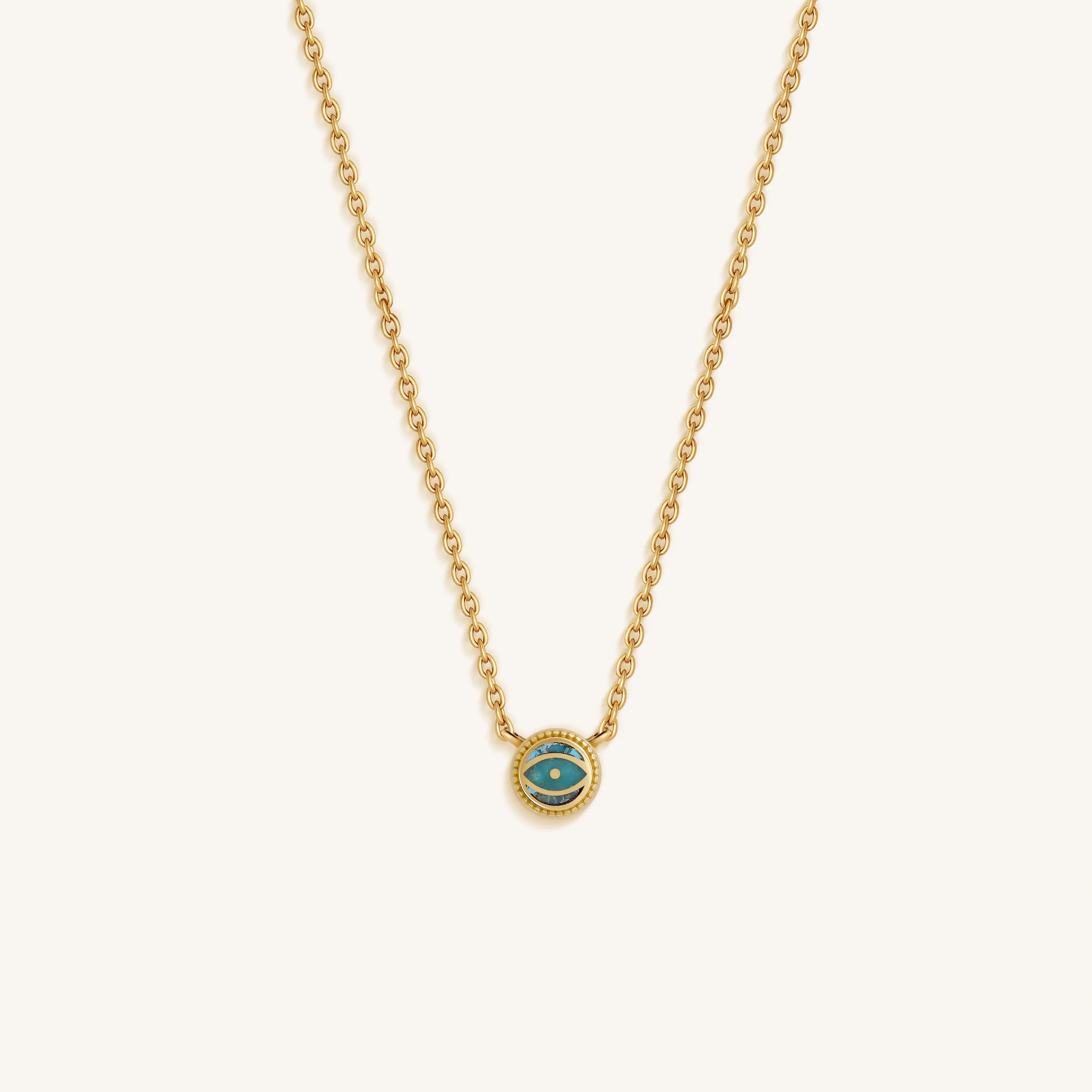 Karma and Luck Horizon Spirit Turquoise December Birthstone Gold Necklace - $99.00 at West Path 