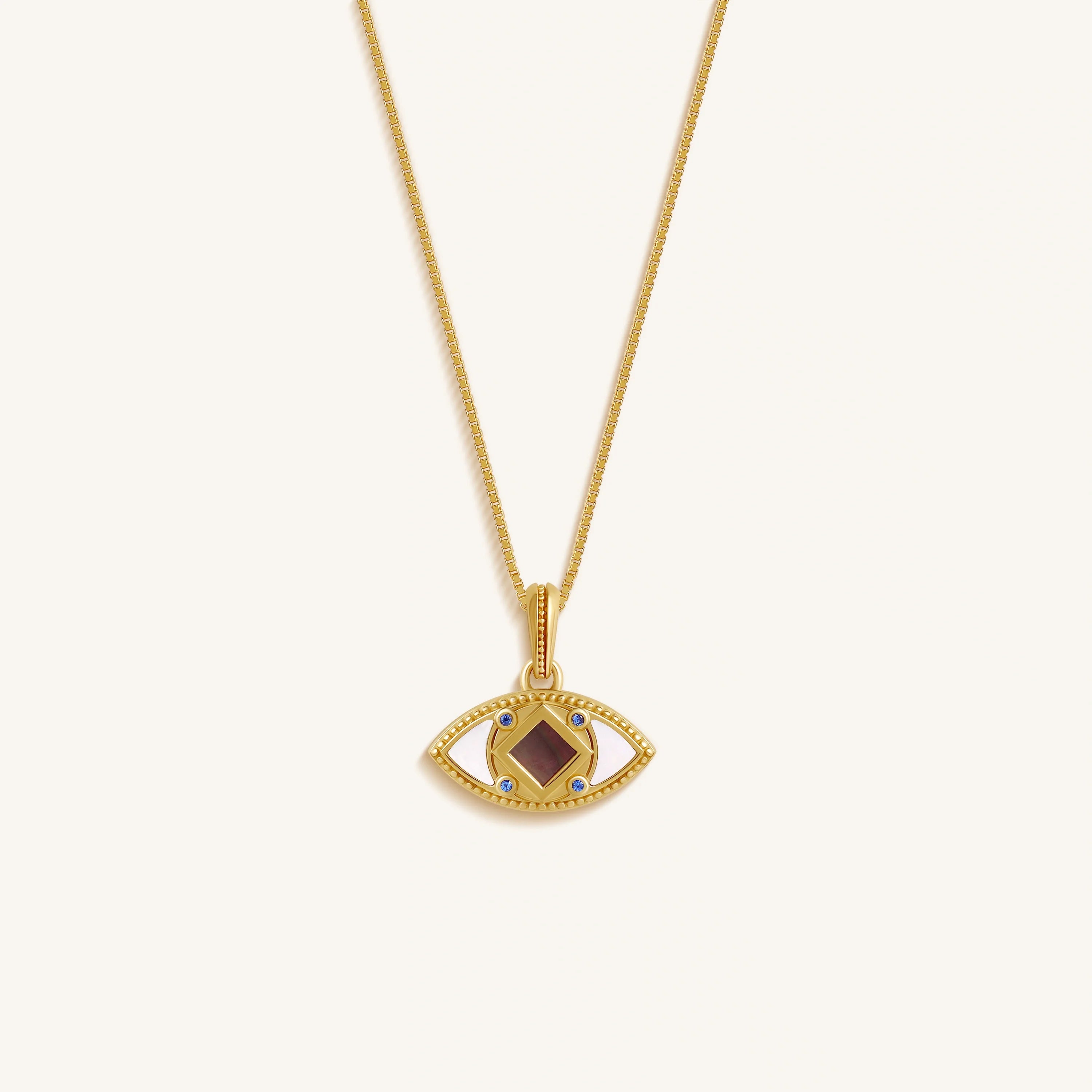 Karma and Luck Illuminated Vision Sapphire Torah Nano Chip Necklace - $149.00 at West Path 