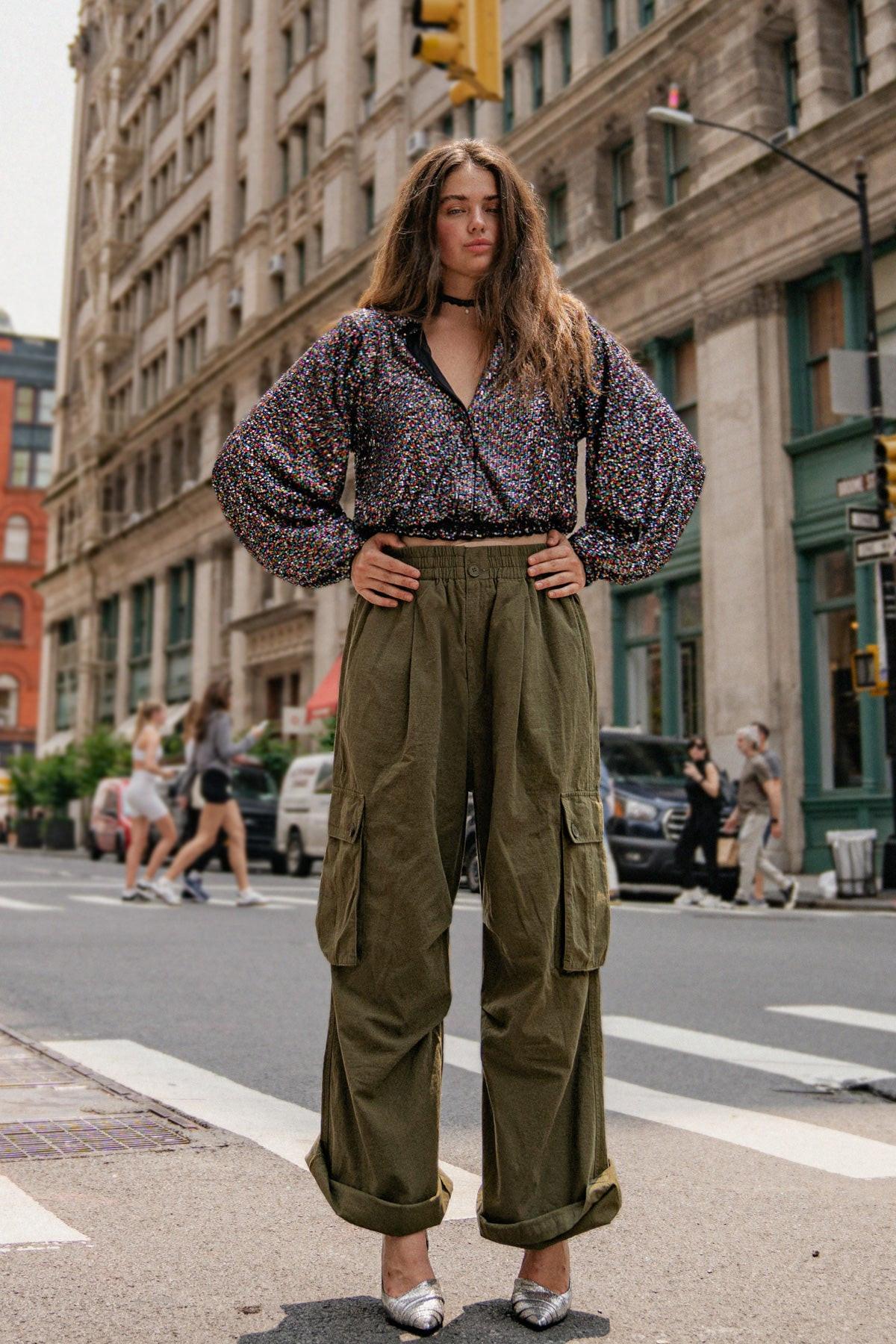 Flying Tomato INCREDIBLE MOMENTS WOVEN CARGO PANTS - $50.00 at West Path 