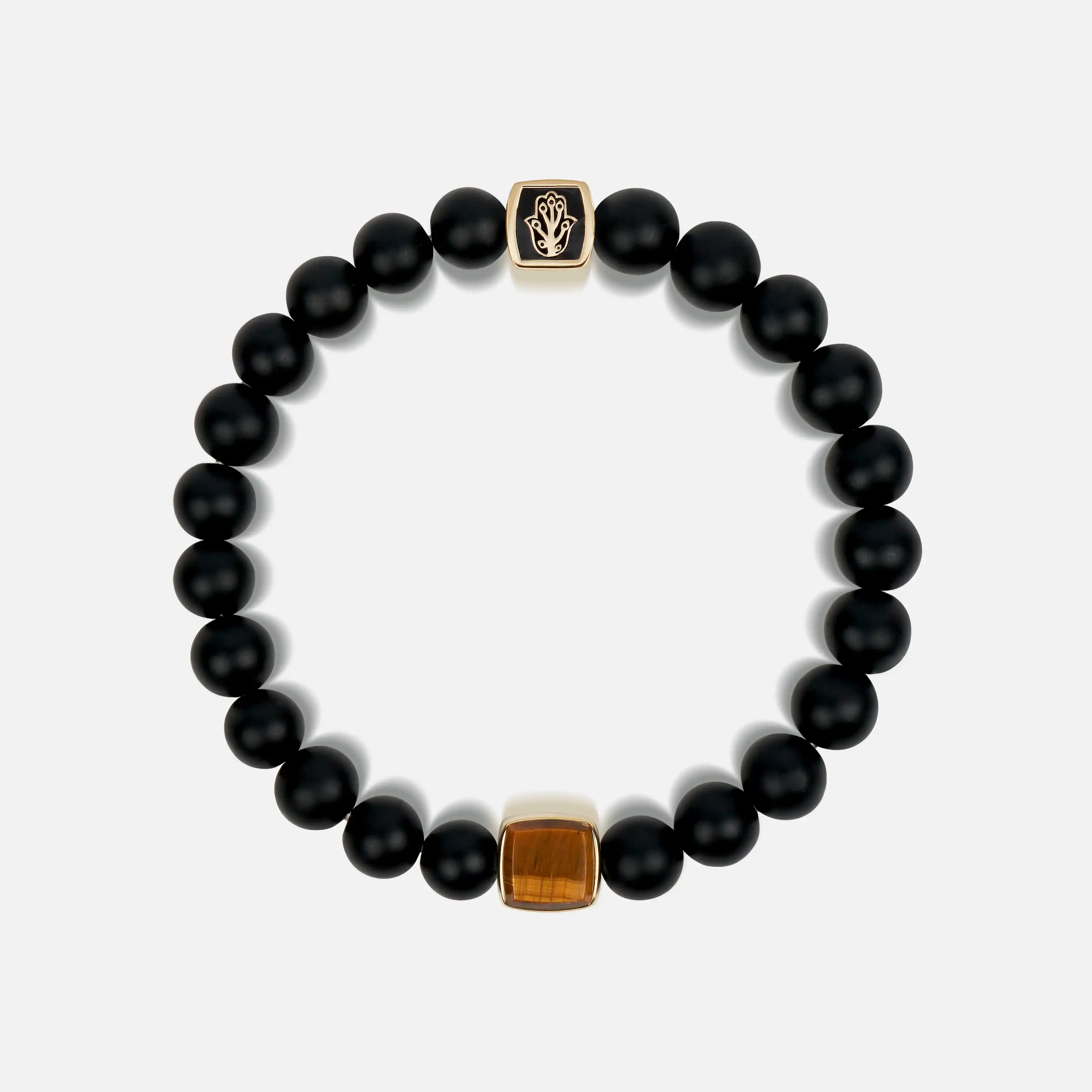 Karma and Luck Infinite Potential Onyx Tiger's Eye Bracelet - $139.00 at West Path 