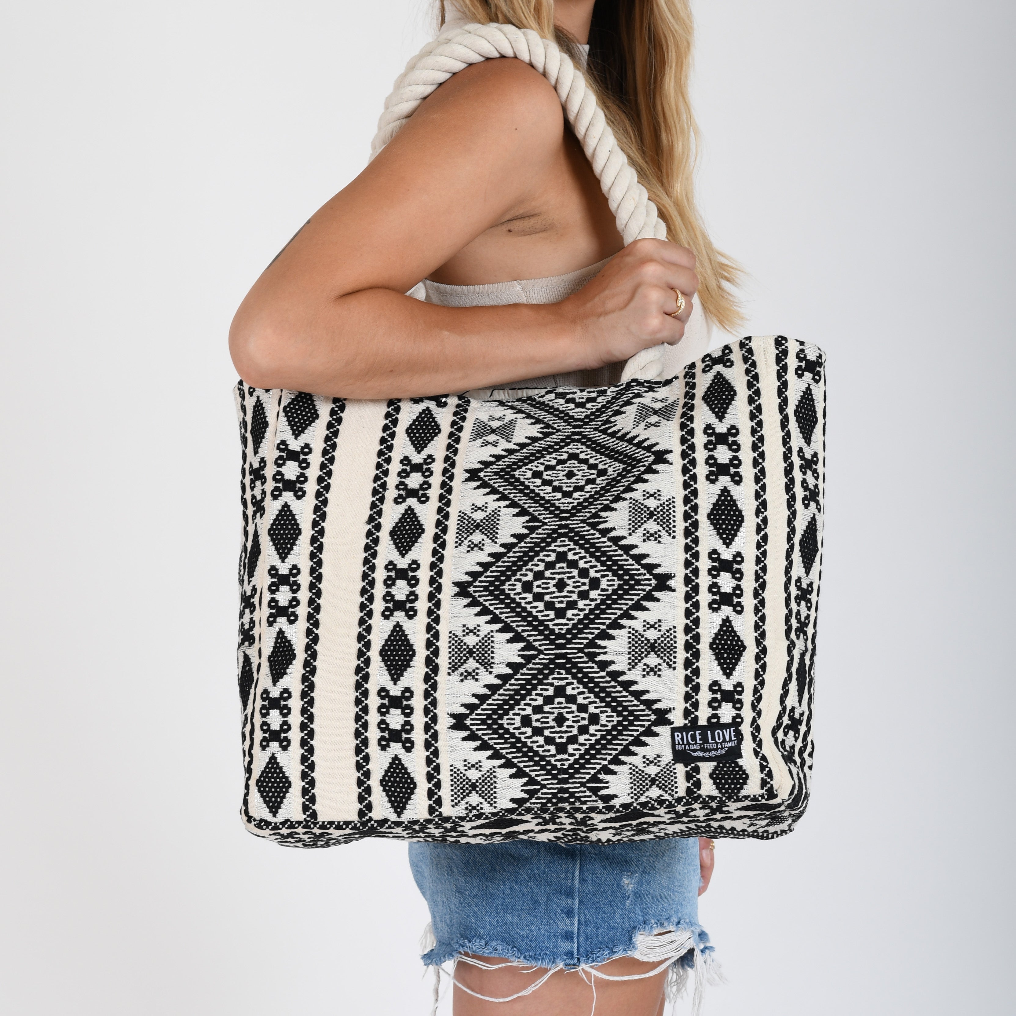 Rice Love Large Shopper Tote Dainik - $48.00 at West Path 