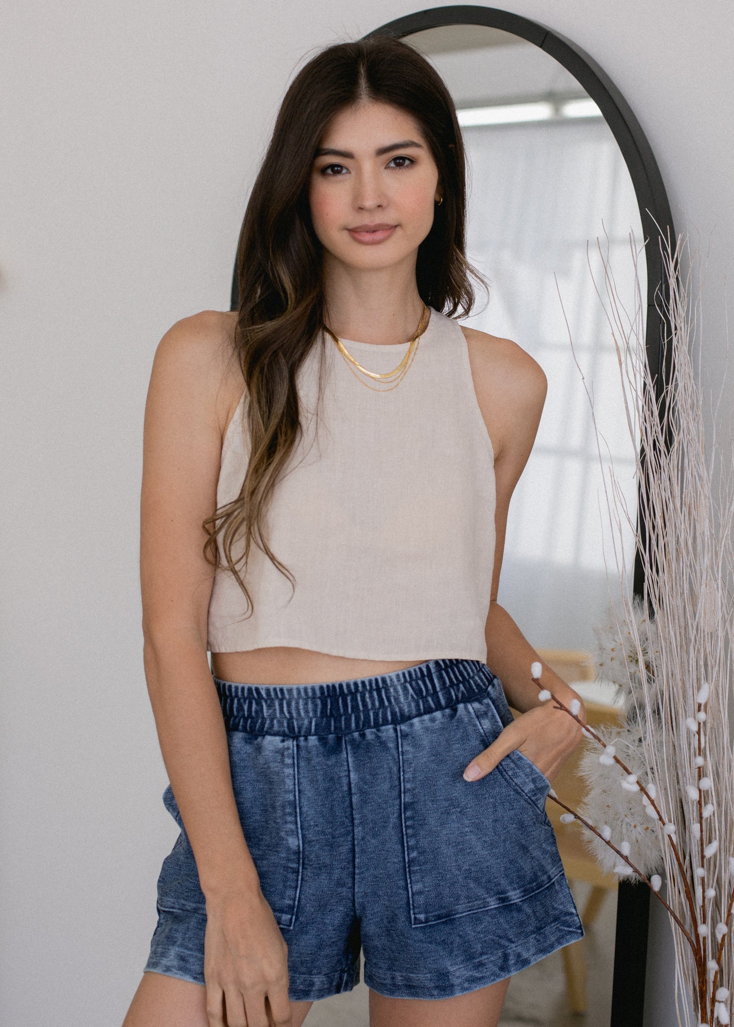 glee + co Linen Tank - $68.00 at West Path 