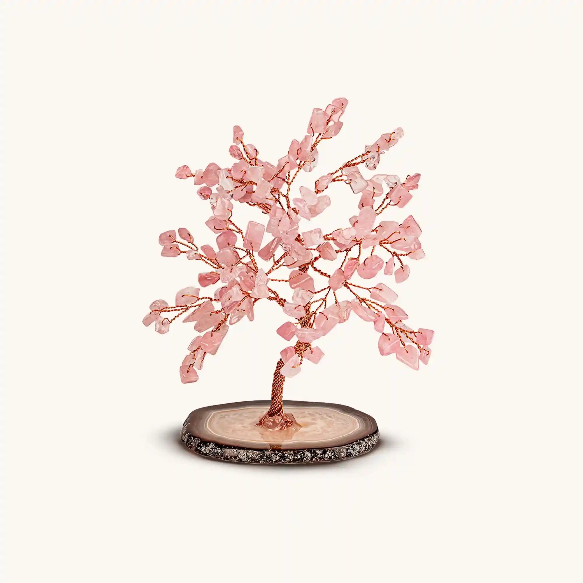 Karma and Luck Love Harmony Rose Quartz Feng Shui Small Tree - $89.00 at West Path 