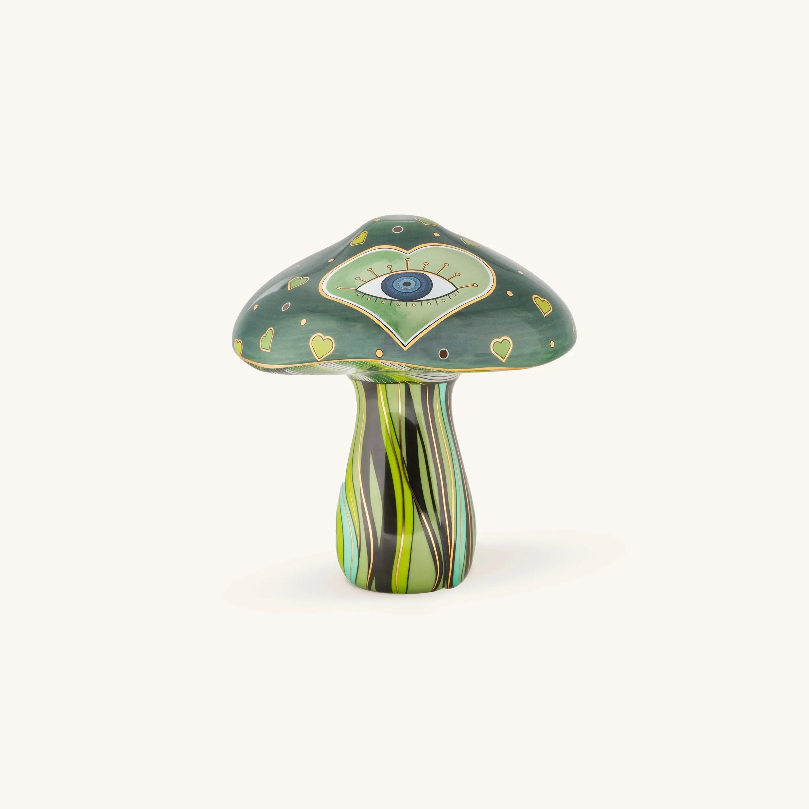 Karma and Luck Loving Earth Evil Eye Heart Mushroom Statue - $99.00 at West Path 