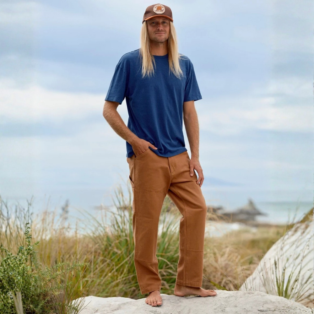 Mollusk Mollusk Canvas Work Pants Men's | Almond - $98.00 at West Path 