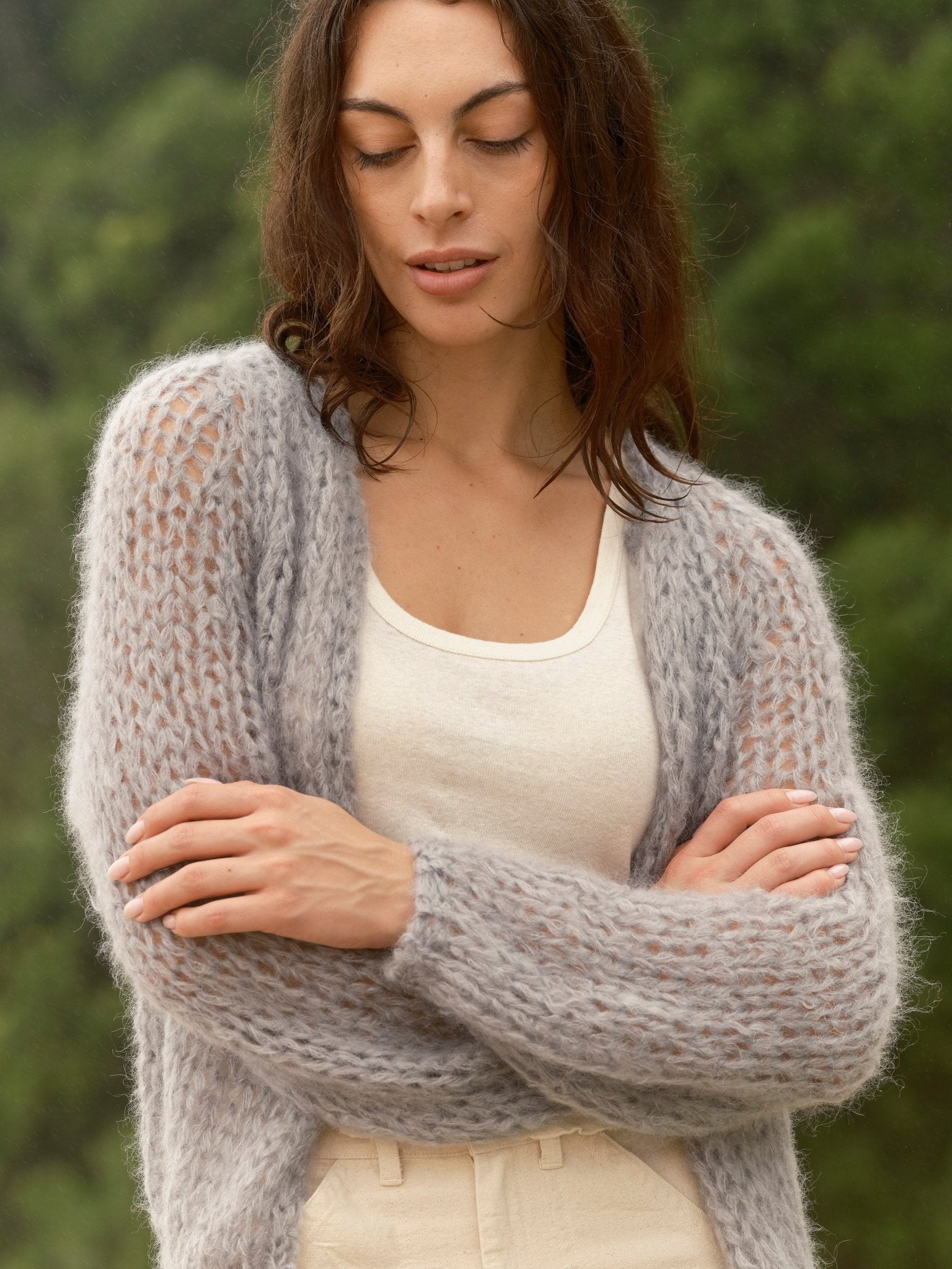 Mollusk Mollusk Cloud Cardigan - Women's Mohair Blend Open Front Sweater - $140.00 at West Path 