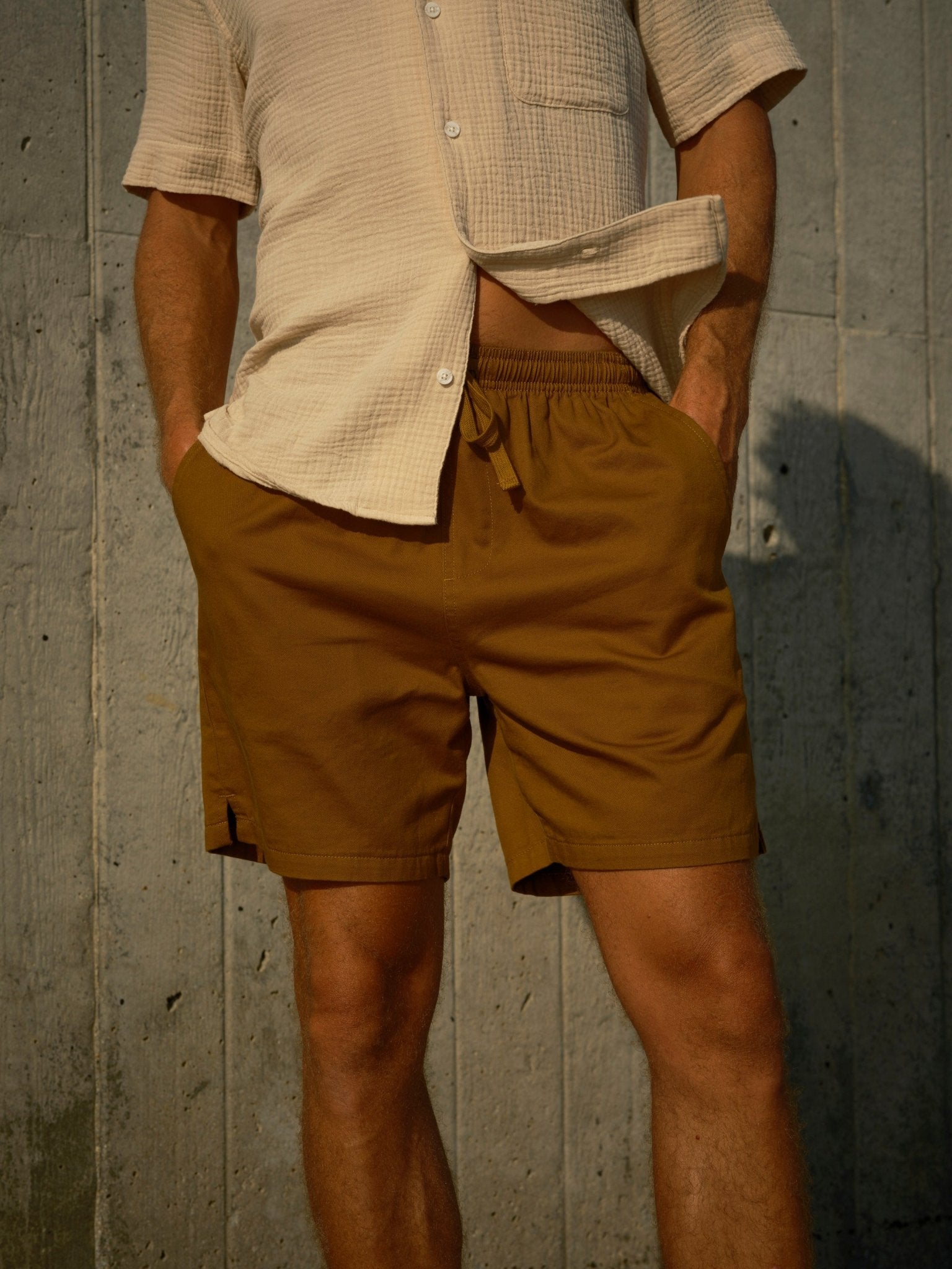 Mollusk Mollusk Lined Summer Shorts - Men's Lined Cotton Drawstring Shorts - $72.00 at West Path 