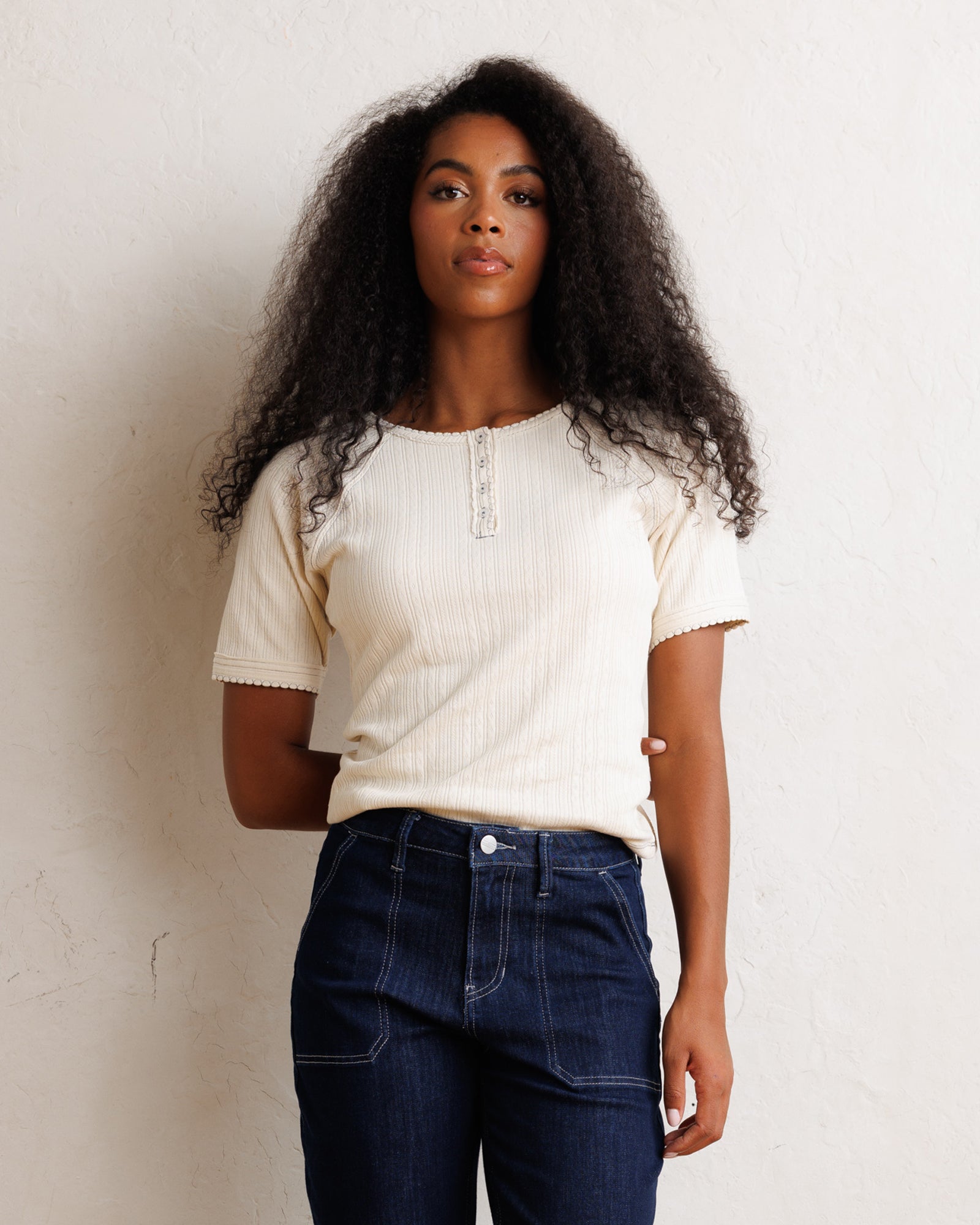 Downeast Pointelle Pretty Top - $35.00 at West Path 