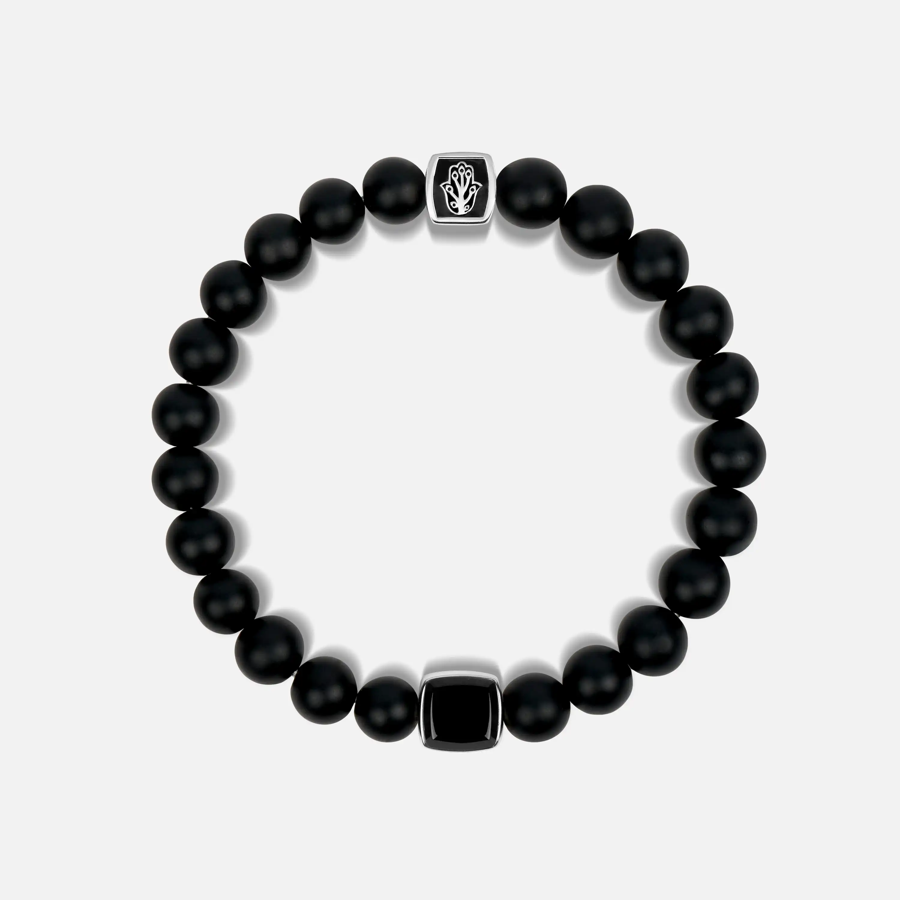 Karma and Luck Powerful Vibrations Matte Onyx Bracelet - $139.00 at West Path 