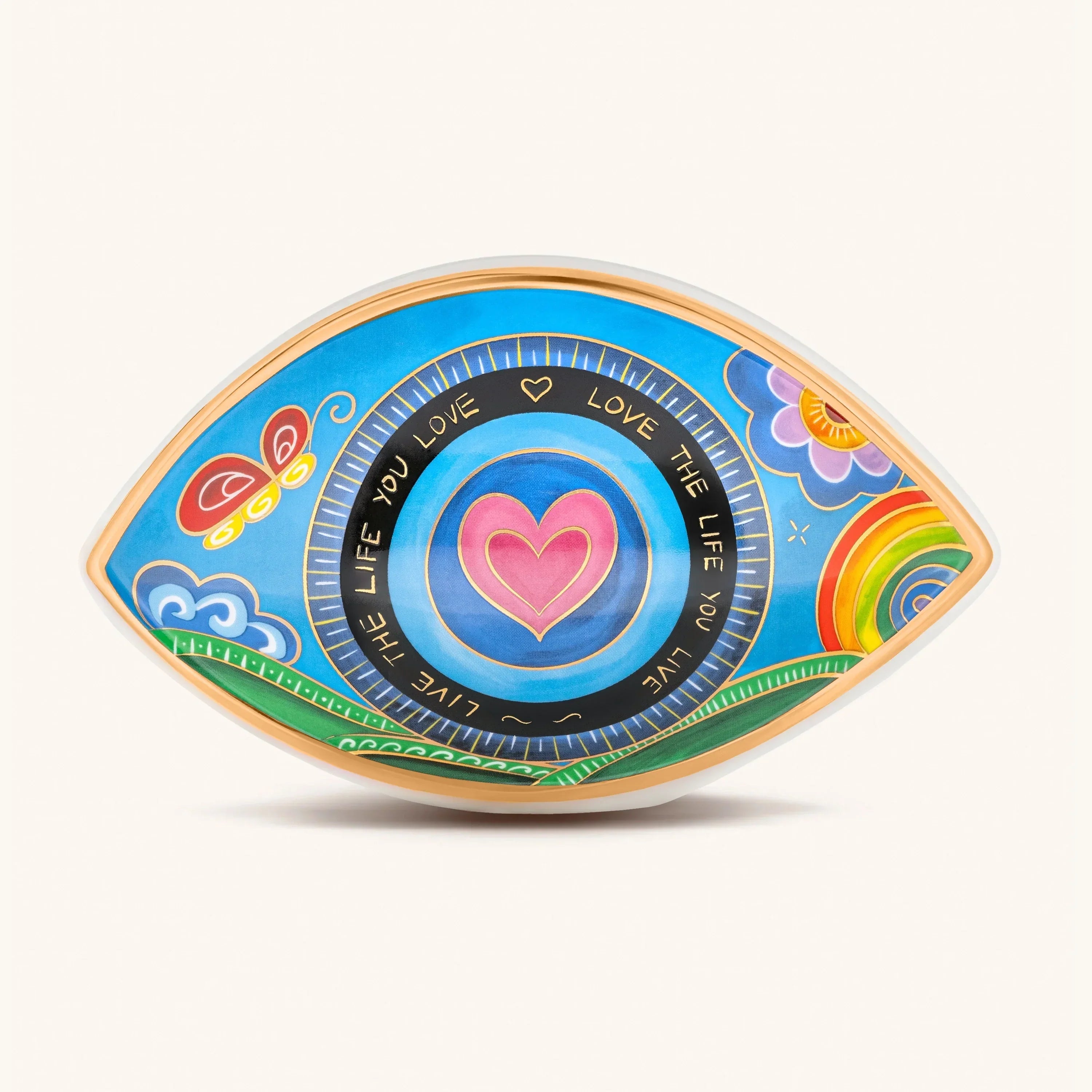Karma and Luck Radiant Bliss Ceramic Evil Eye Statue - $79.00 at West Path 