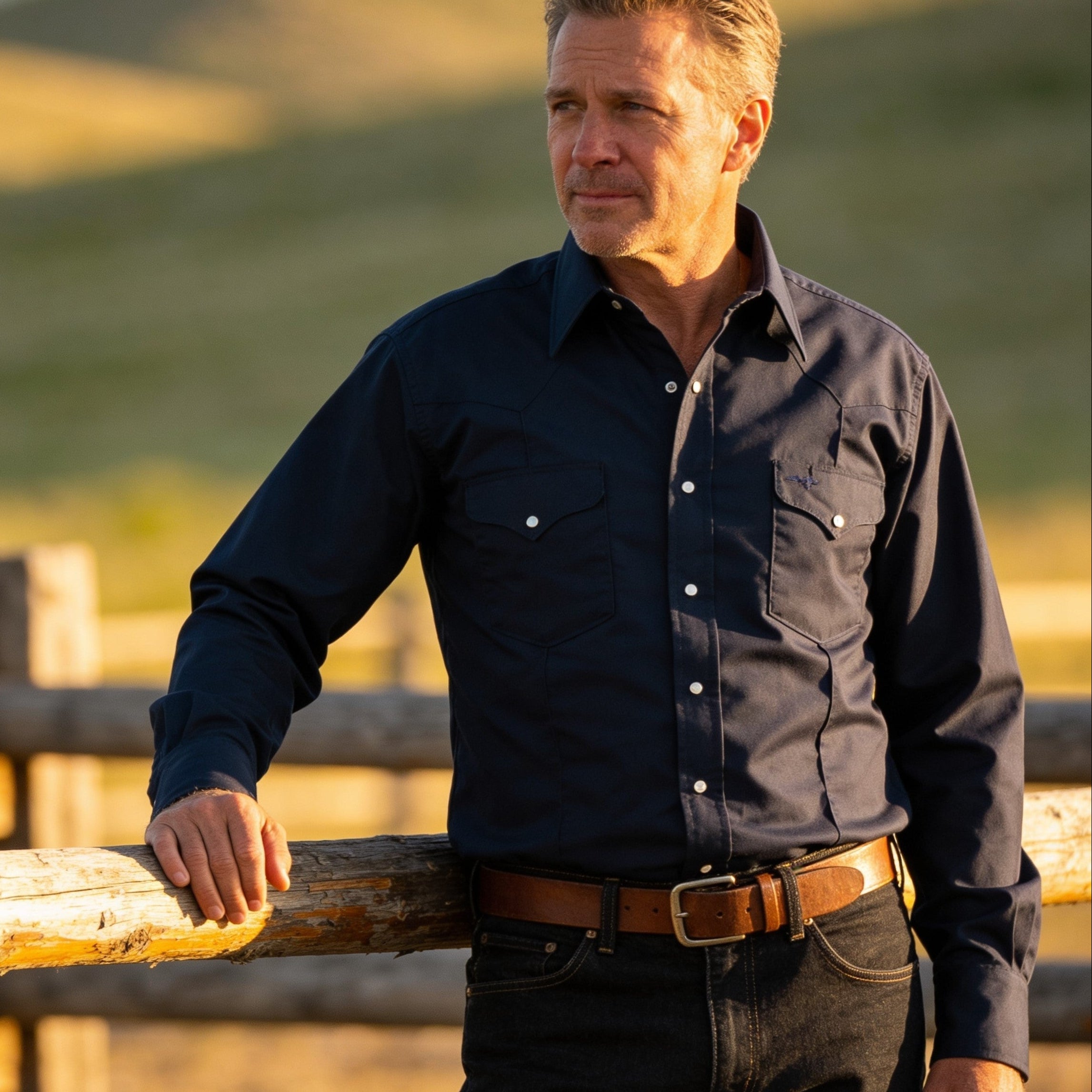 RUDDOCK Professional Navy Blue - Long Sleeve - Snaps - $69.95 at West Path 