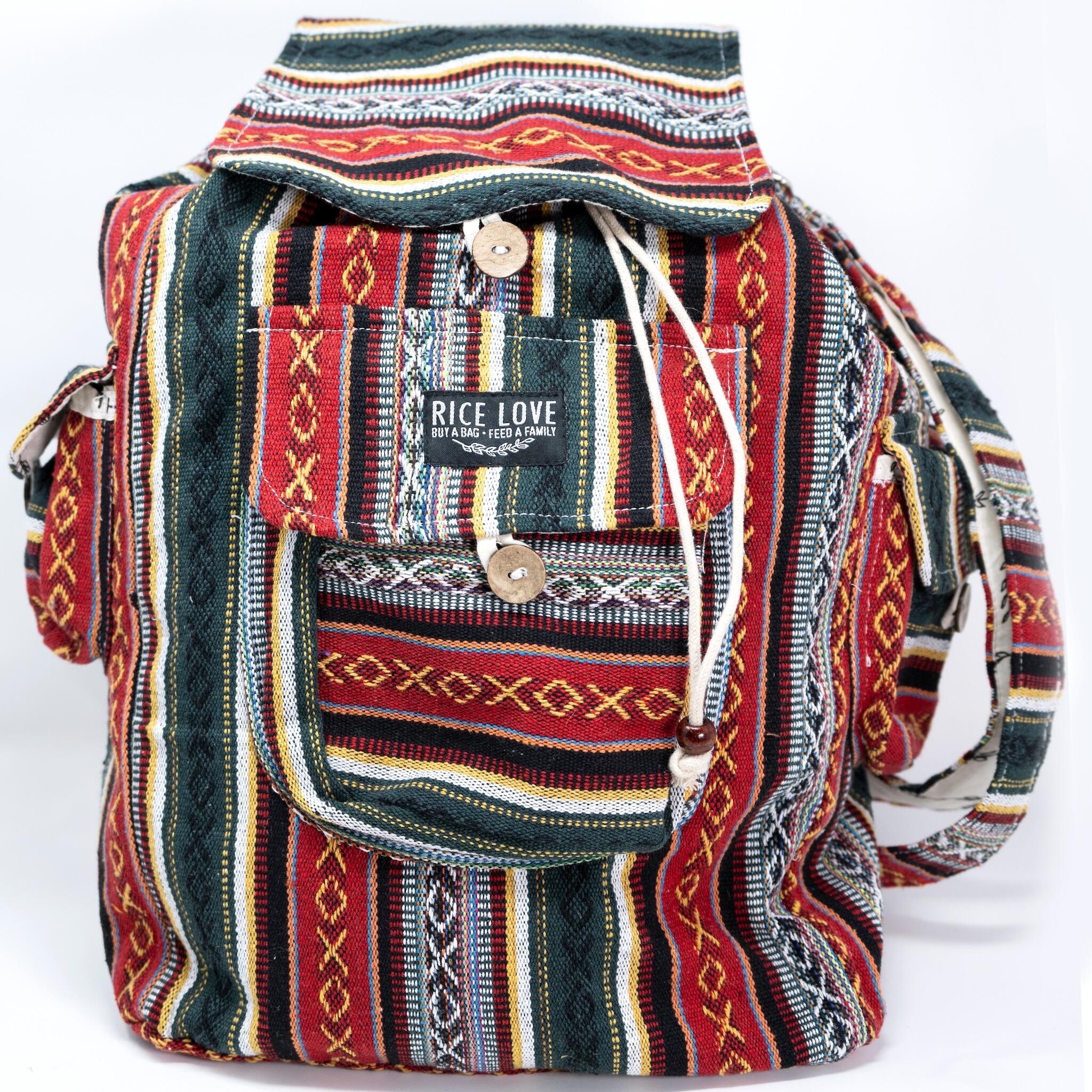 Rice Love Recycled Travel Backpack Delhi - $65.00 at West Path 